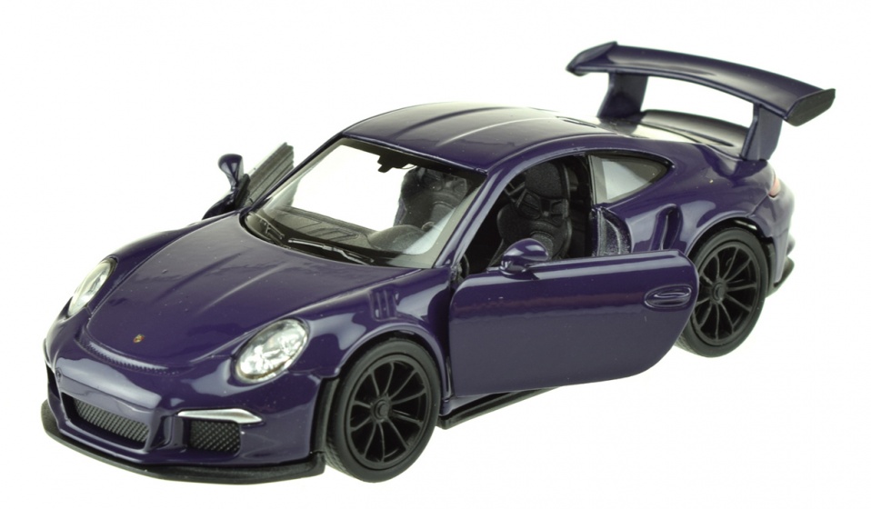 Welly schaalmodel Porsche 911 GT3 RS 1:34 diecast paars 11 cm