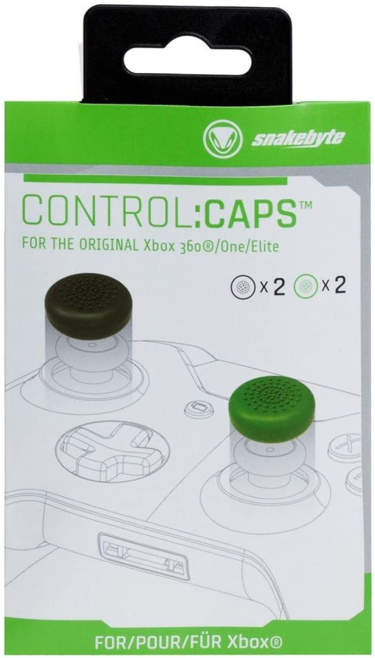 Snakebyte Control Caps (Black/Green)