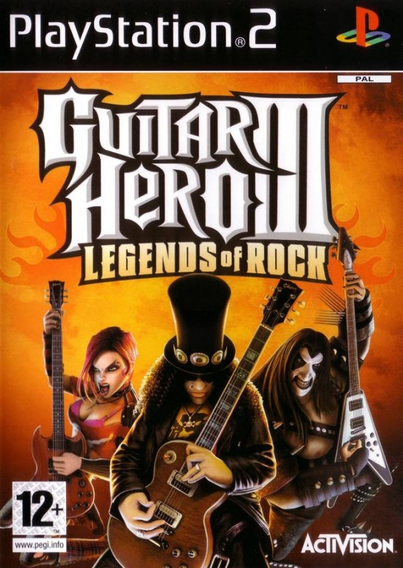 Guitar Hero 3 Legends of Rock (verpakking Scandinavisch, game Engels)