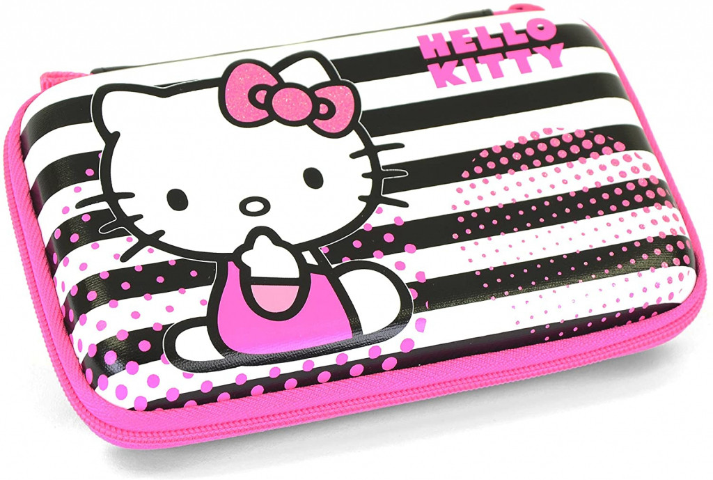 3DS Hello Kitty Striped Carry Case
