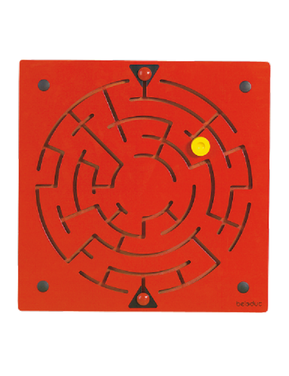 beleduc doolhofspel labyrinth 40 cm rood