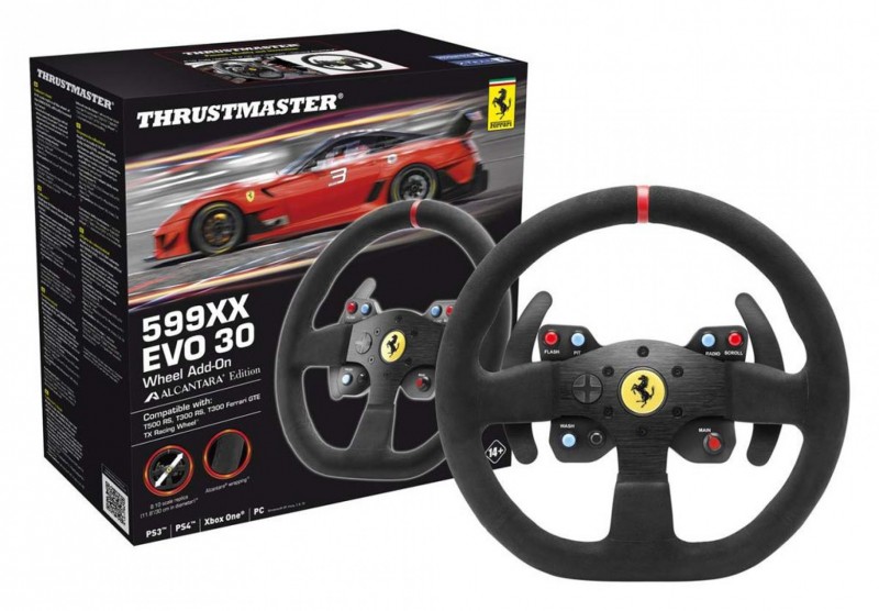 Thrustmaster 599 XX 30 EVO Alcantara Racing wheel ADD-ON